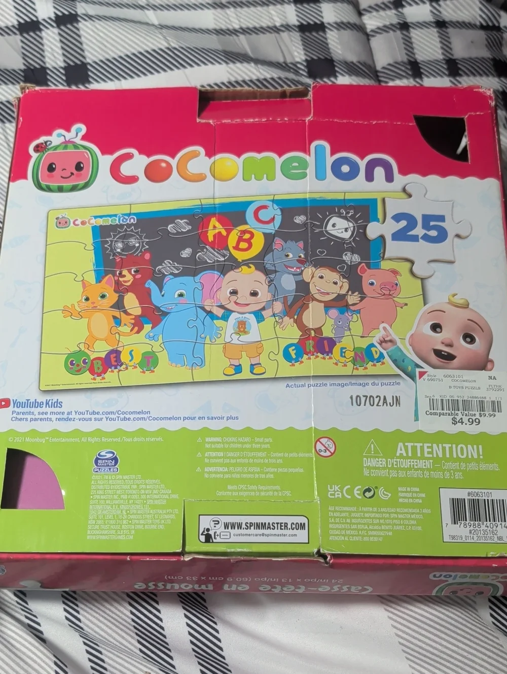 Set Of 2 Toddler Foam Floor Puzzles, Cocomelon And Elmo